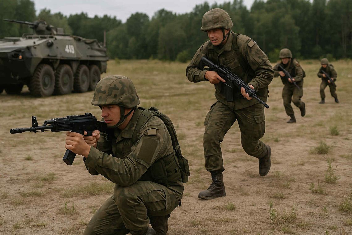 Ćwiczenia wojskowe na byłym poligonie w Tczewie