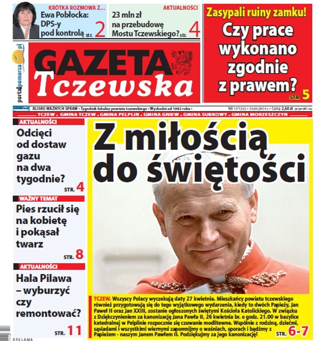 Czytaj w Gazecie Tczewskiej! Czytaj w Gazecie Tczewskiej!