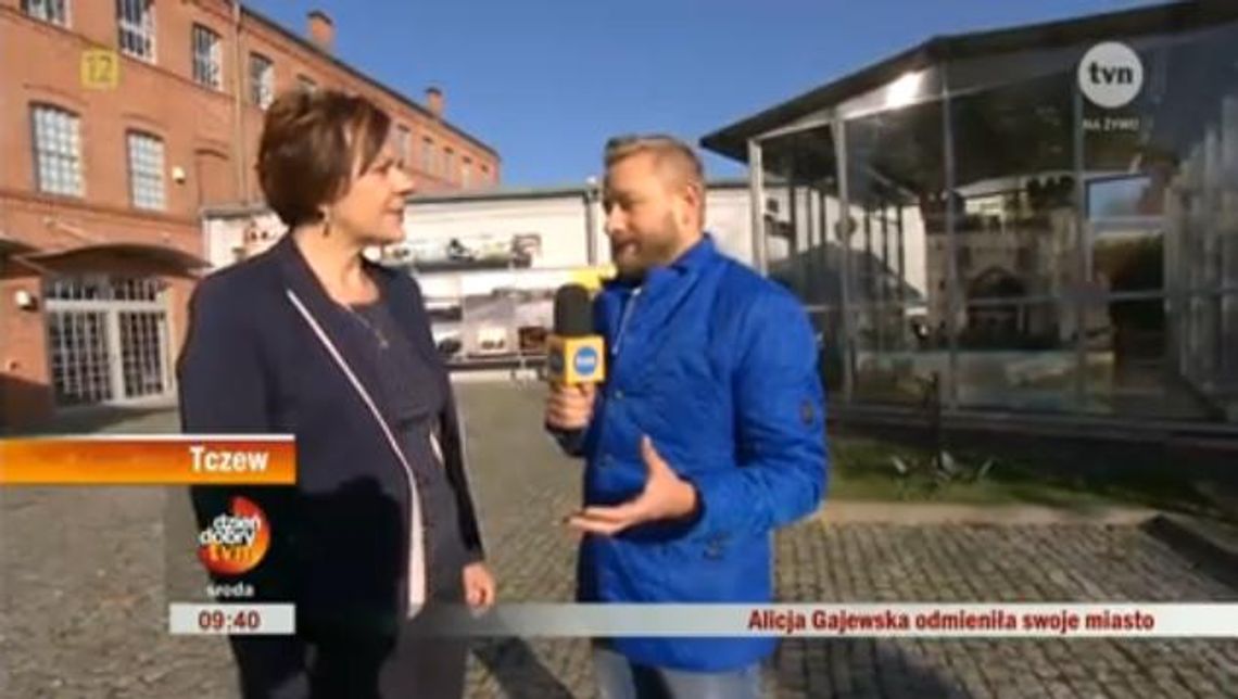 Dzień Dobry TVN prosto z Tczewa! Piękny most we mgle...