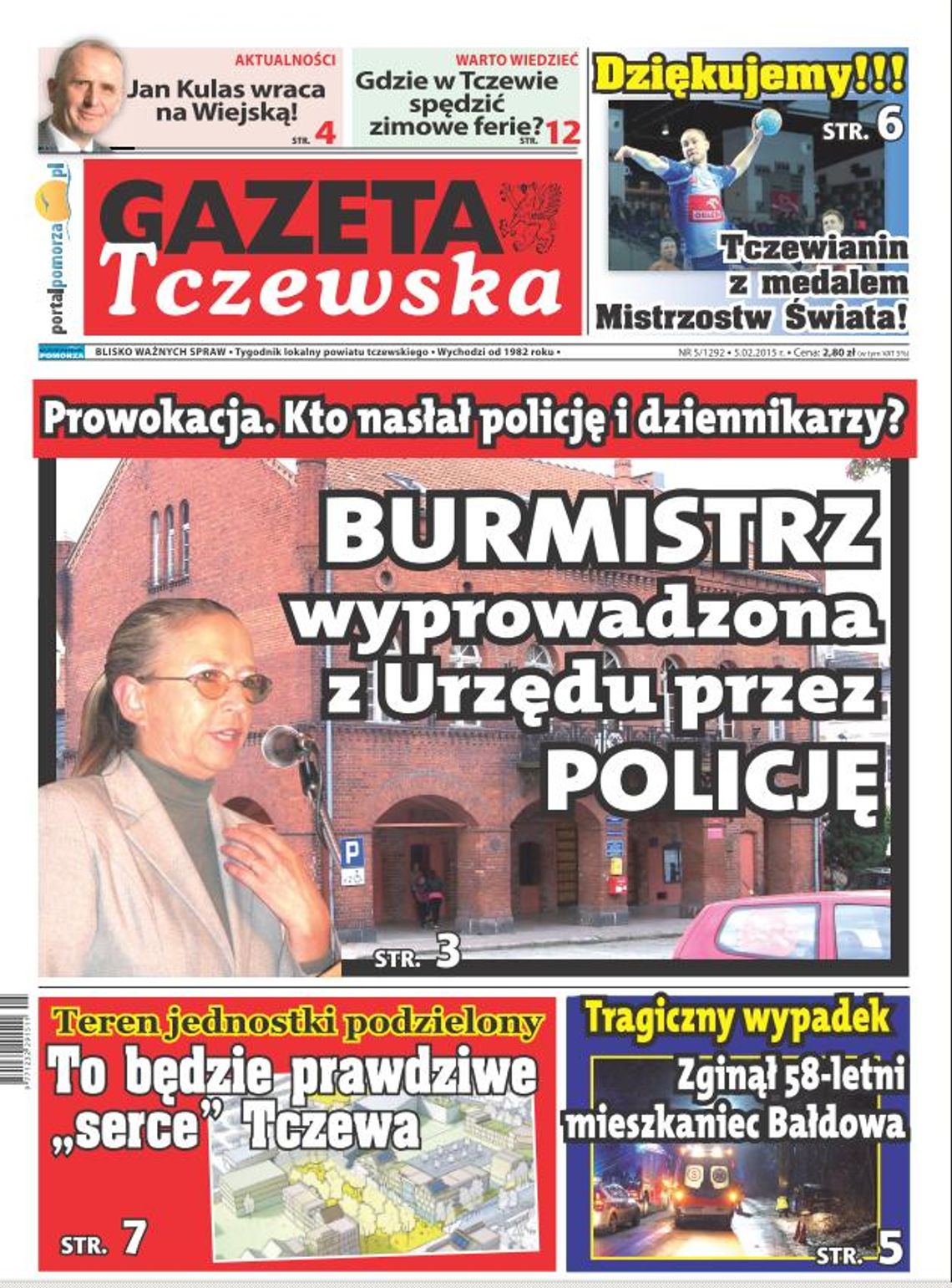 Dziś w GT: Prowokacja w Gniewie! Kto nasłał na burmistrz policję i dziennikarzy?
