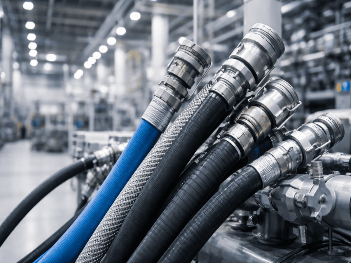 Elastyczne połączenia, napędzające fabryki. Jak węże przemysłowe wspierają współczesną produkcję?