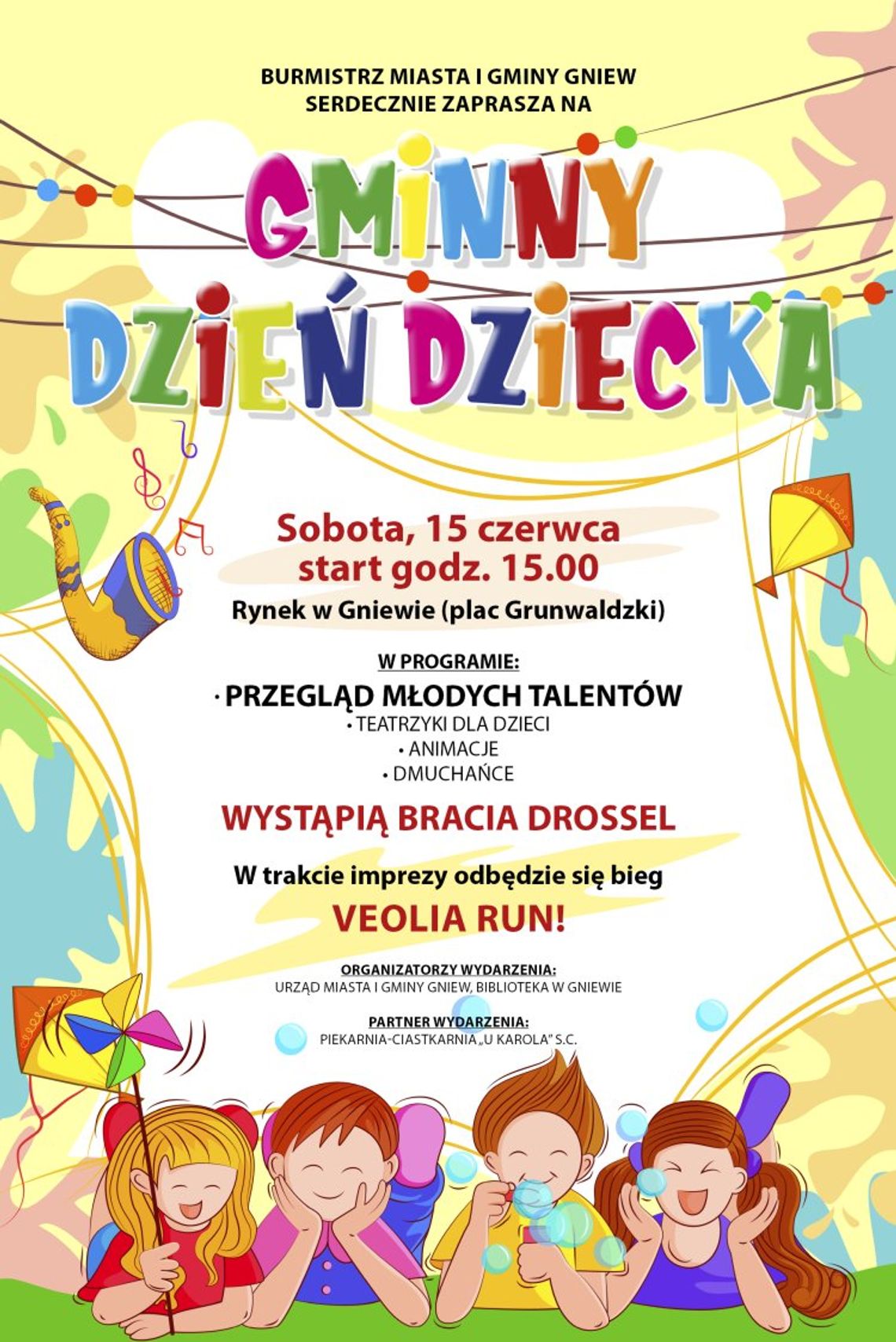 Gminny Dzien Dziecka w Gniewie