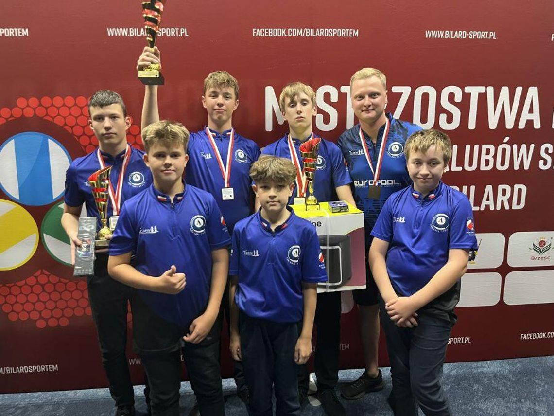 Juniorzy Arkadii Tczew mistrzami Polski! Sukces w Łodzi i medale dla młodych bilardzistów!