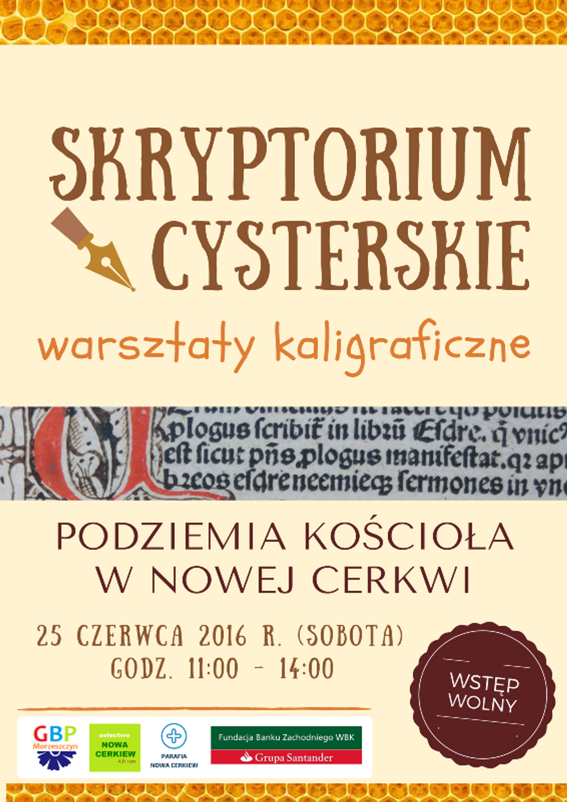 Już w sobotę Scryptorium Cysterskie Już w sobotę Scryptorium Cysterskie