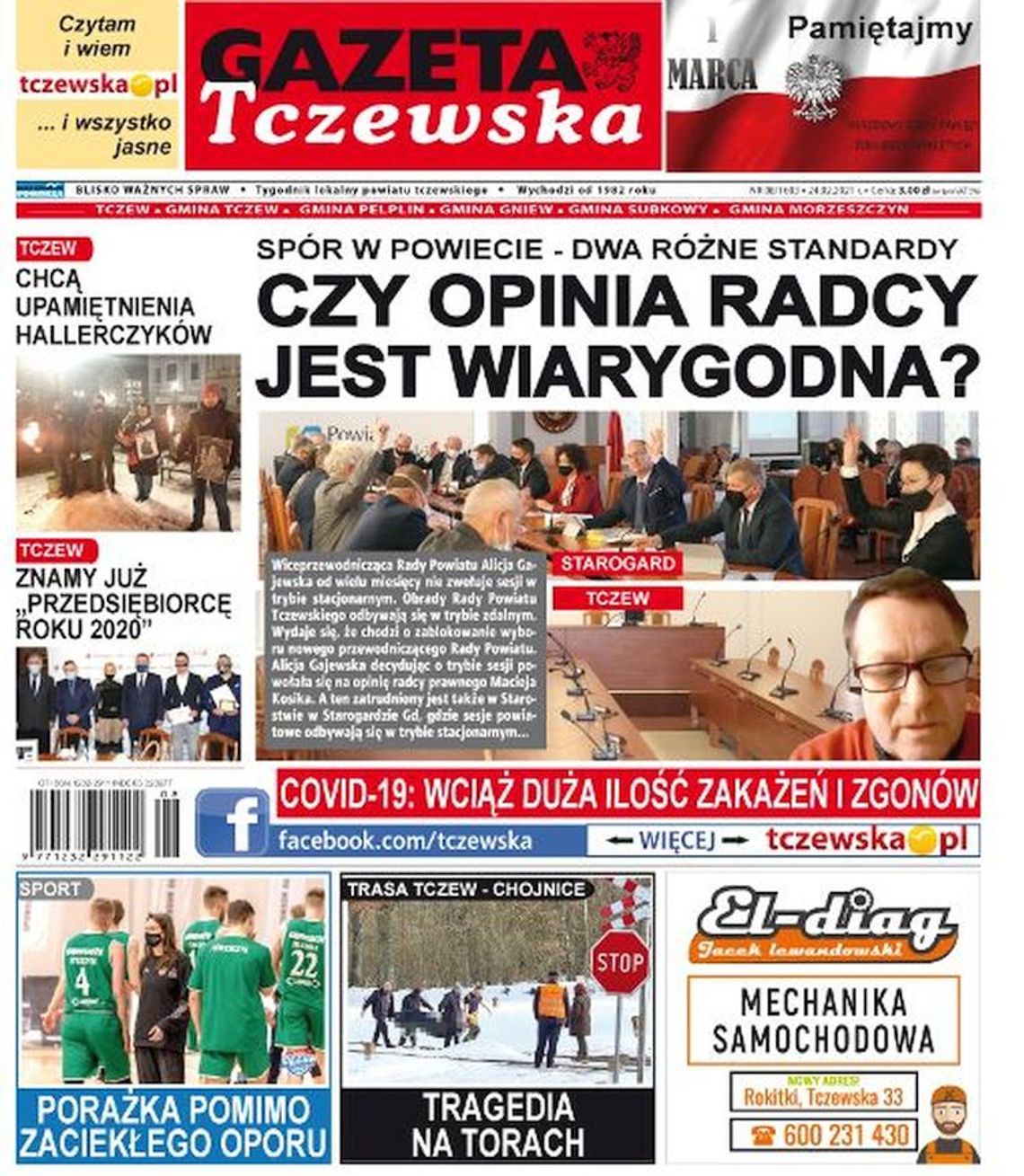 Kolejny numer Gazety Tczewskiej już w sprzedaży. Najnowsze wiadomości z Tczewa i okolic naszego powiatu już w Twoim kiosku. O czym piszemy w tym numerze?