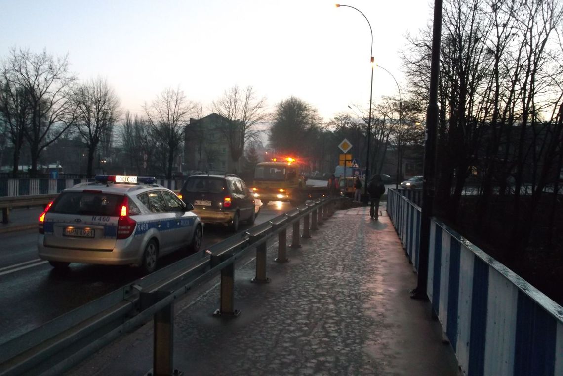 Kolizja na wiadukcie 800-lecia Tczewa