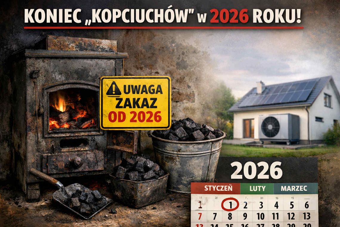 Koniec z „kopciuchami”. Od 2026 roku nowe zasady dla kominków i pieców w Polsce Koniec z „kopciuchami”. Od 2026 roku nowe zasady dla kominków i pieców w Polsce