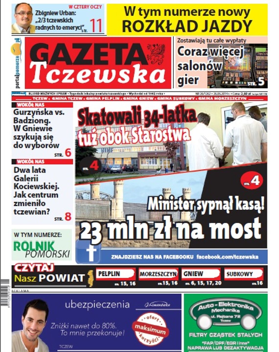 Kup Gazetę Tczewską z LETNIM ROZKŁADEM JAZDY! Kup Gazetę Tczewską z LETNIM ROZKŁADEM JAZDY!