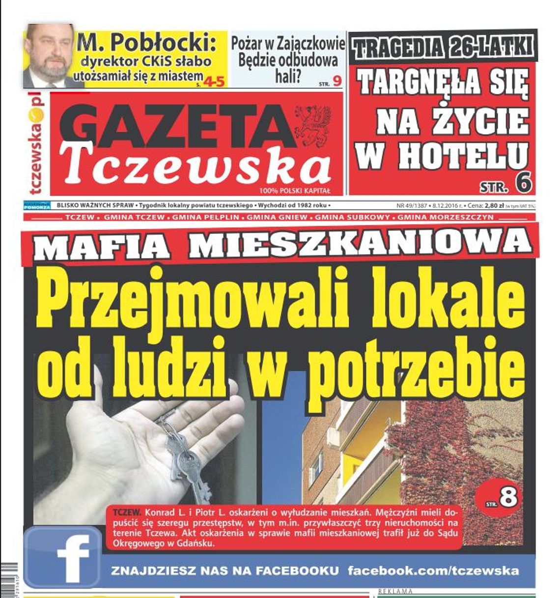 Mafia mieszkaniowa także w Tczewie. Jak przejmowali lokale? Czytaj GT Mafia mieszkaniowa także w Tczewie. Jak przejmowali lokale? Czytaj GT