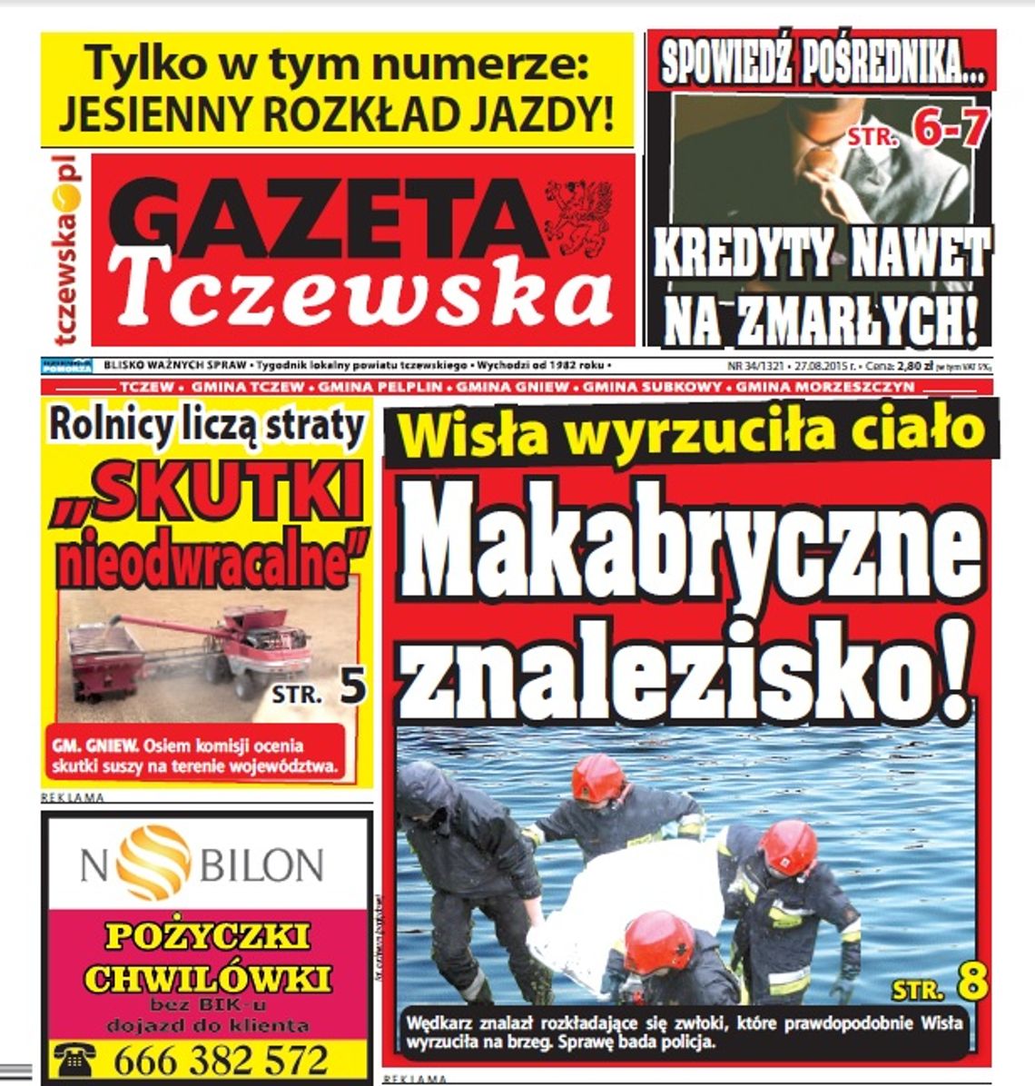 Makabryczne odkrycie nad Wisłą. Czytaj nowy numer Gazety Tczewskiej! Makabryczne odkrycie nad Wisłą. Czytaj nowy numer Gazety Tczewskiej!
