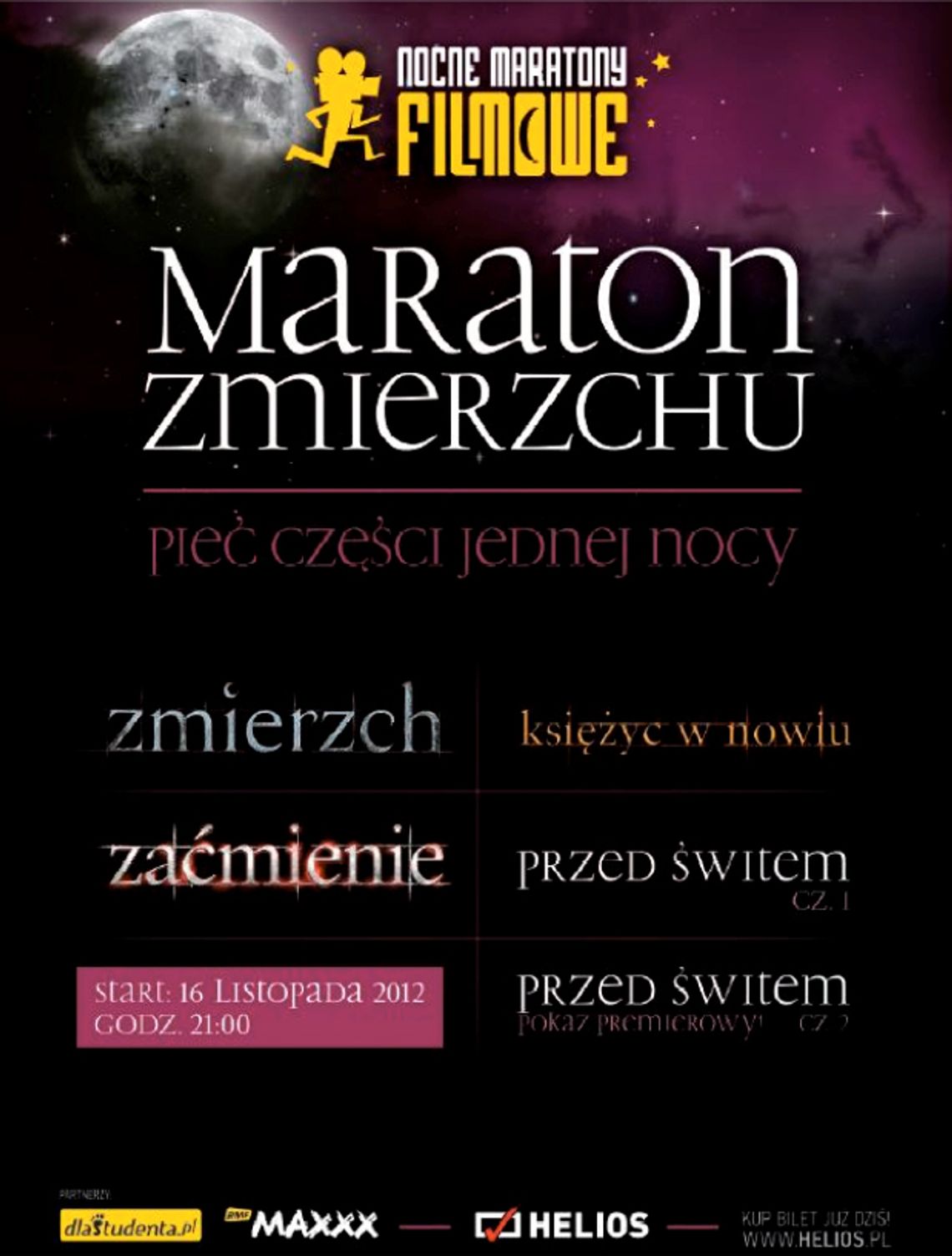 Mamy dla Was bilety na maraton „Zmierzchu” w kinie Helios! 
