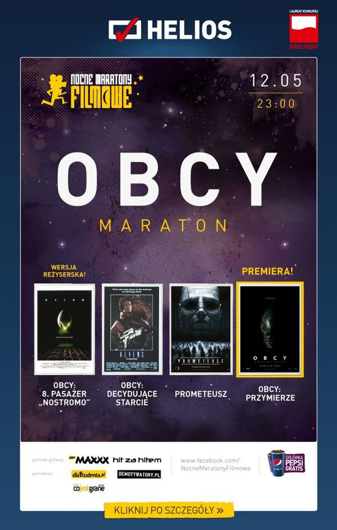 Maraton „Obcego” w kinach Helios! Maraton „Obcego” w kinach Helios!