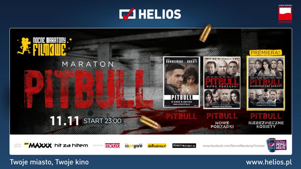 „Maraton Pitbulla” w kinach Helios