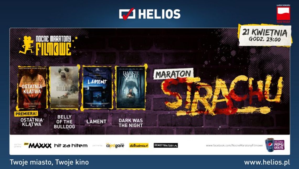 Maraton Strachu w kinie Helios juz w piątkową noc