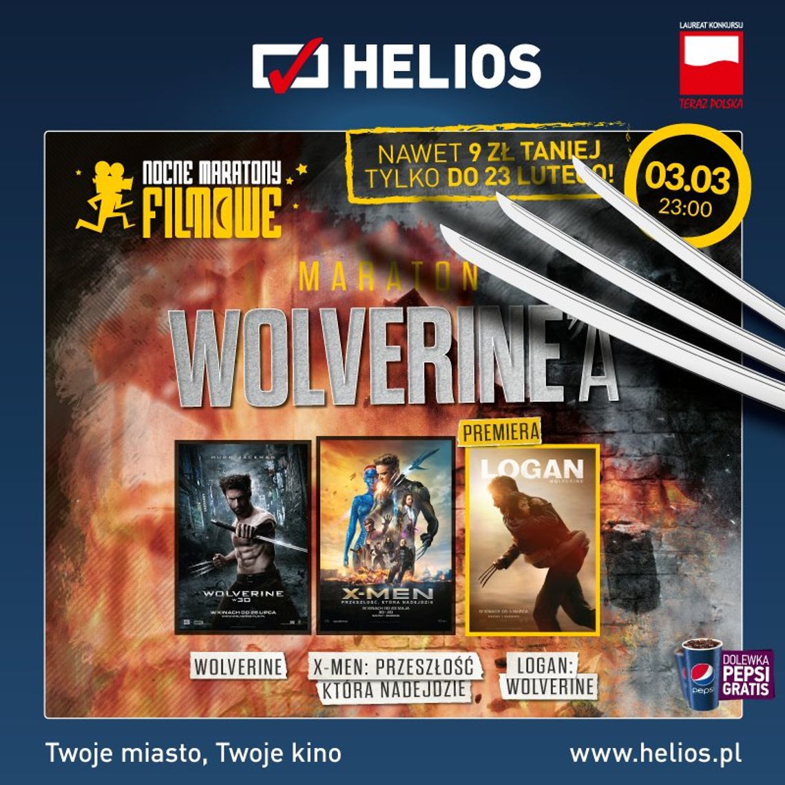 Maraton Wolverine’a w kinach Helios! Maraton Wolverine’a w kinach Helios!