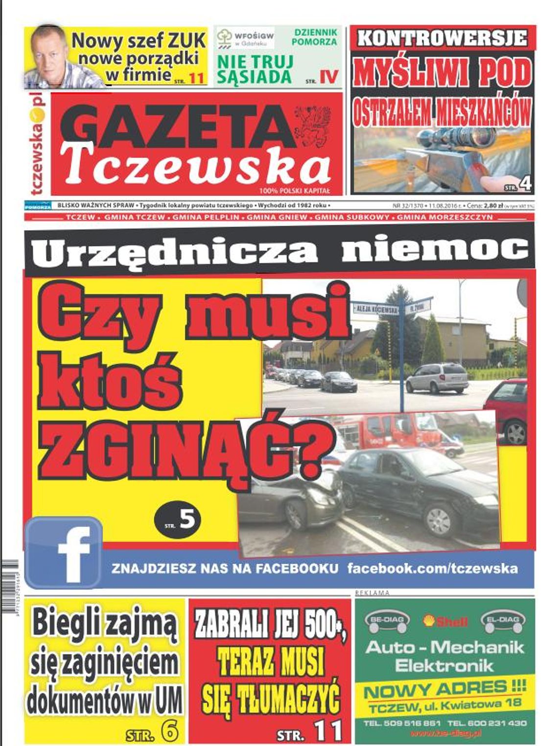 Minęły trzy miesiące, a nie zrobiono nic! W tym czasie 3 wypadki, 3 kolizje Minęły trzy miesiące, a nie zrobiono nic! W tym czasie 3 wypadki, 3 kolizje