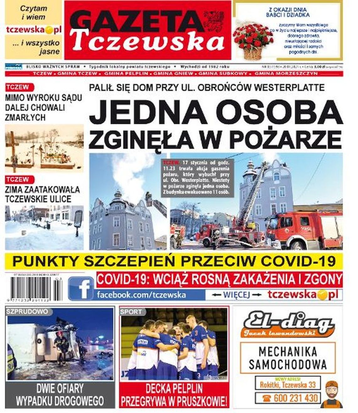 Najnowszy numer Gazety Tczewskiej już dziś w Twoim kiosku. Świeże informacje z Tczewa i okolic naszego powiatu w sprzedaży. Co w środku?
