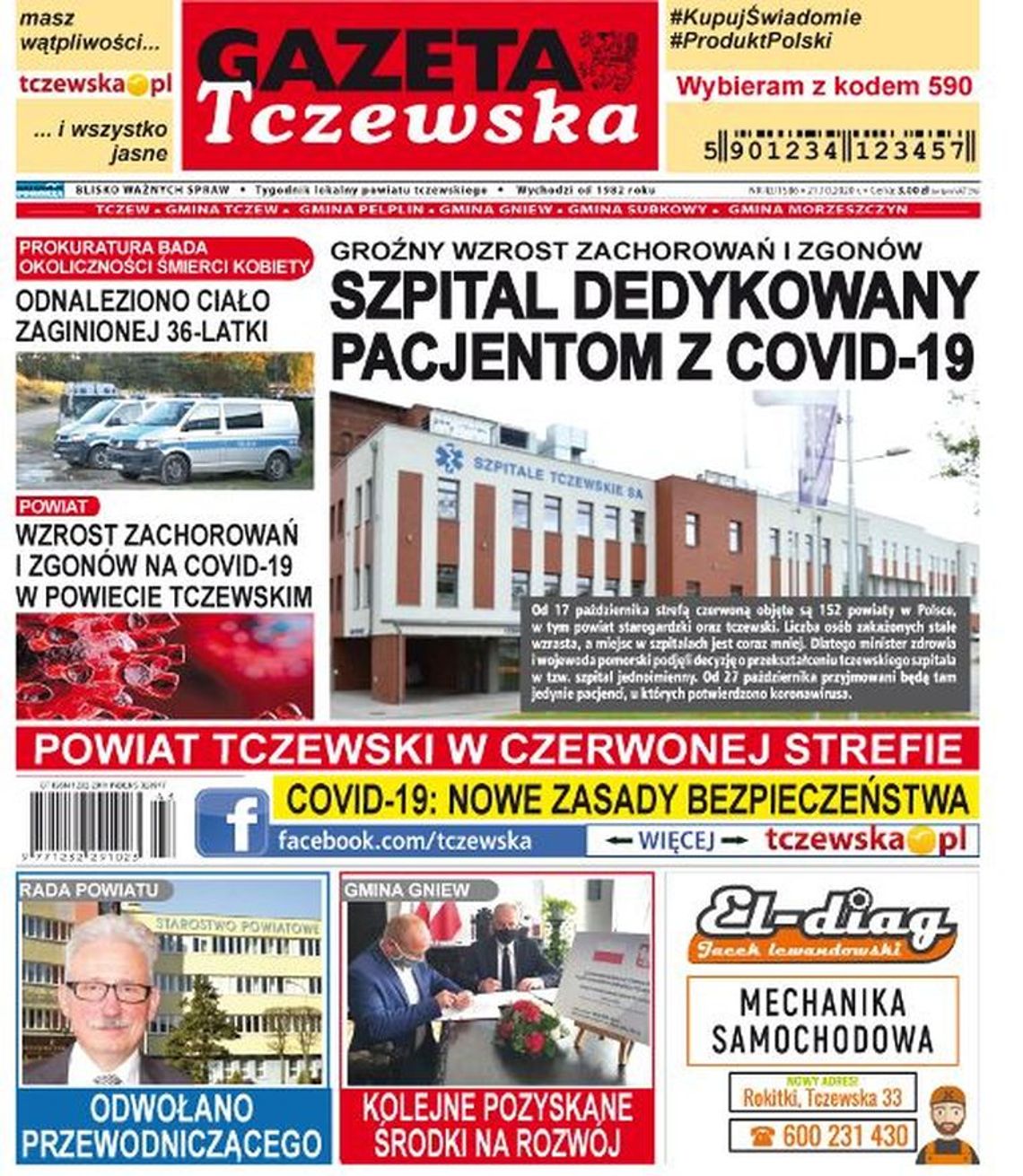 Najnowszy numer Gazety Tczewskiej już w sprzedaży. Najświeższe wiadomości z Tczewa i gmin naszego powiatu już w Twoim kiosku. Co w środku?