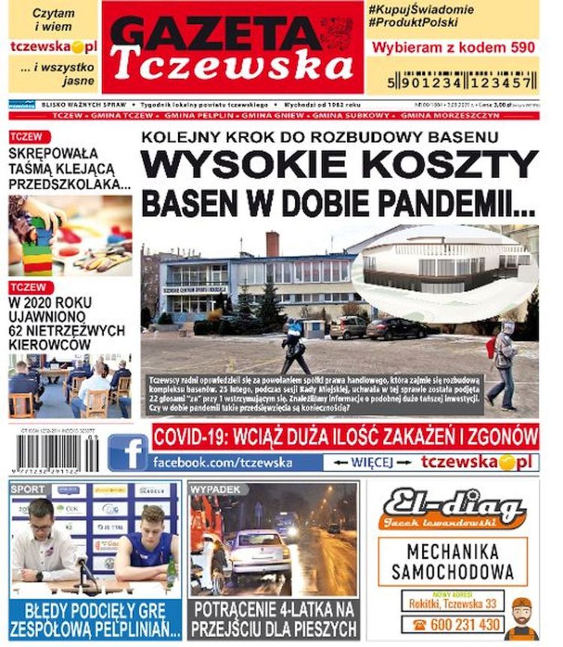 Najnowszy numer Gazety Tczewskiej już w sprzedaży. Świeże informacje z Tczewa i gmin naszego powiatu już w Twoim kiosku. O czym piszemy?