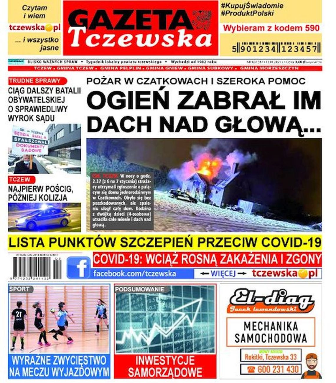Najnowszy numer Gazety Tczewskiej już w sprzedaży. Świeże informacje z Tczewa i okolic naszego powiatu w Twoim kiosku. Co w środku?