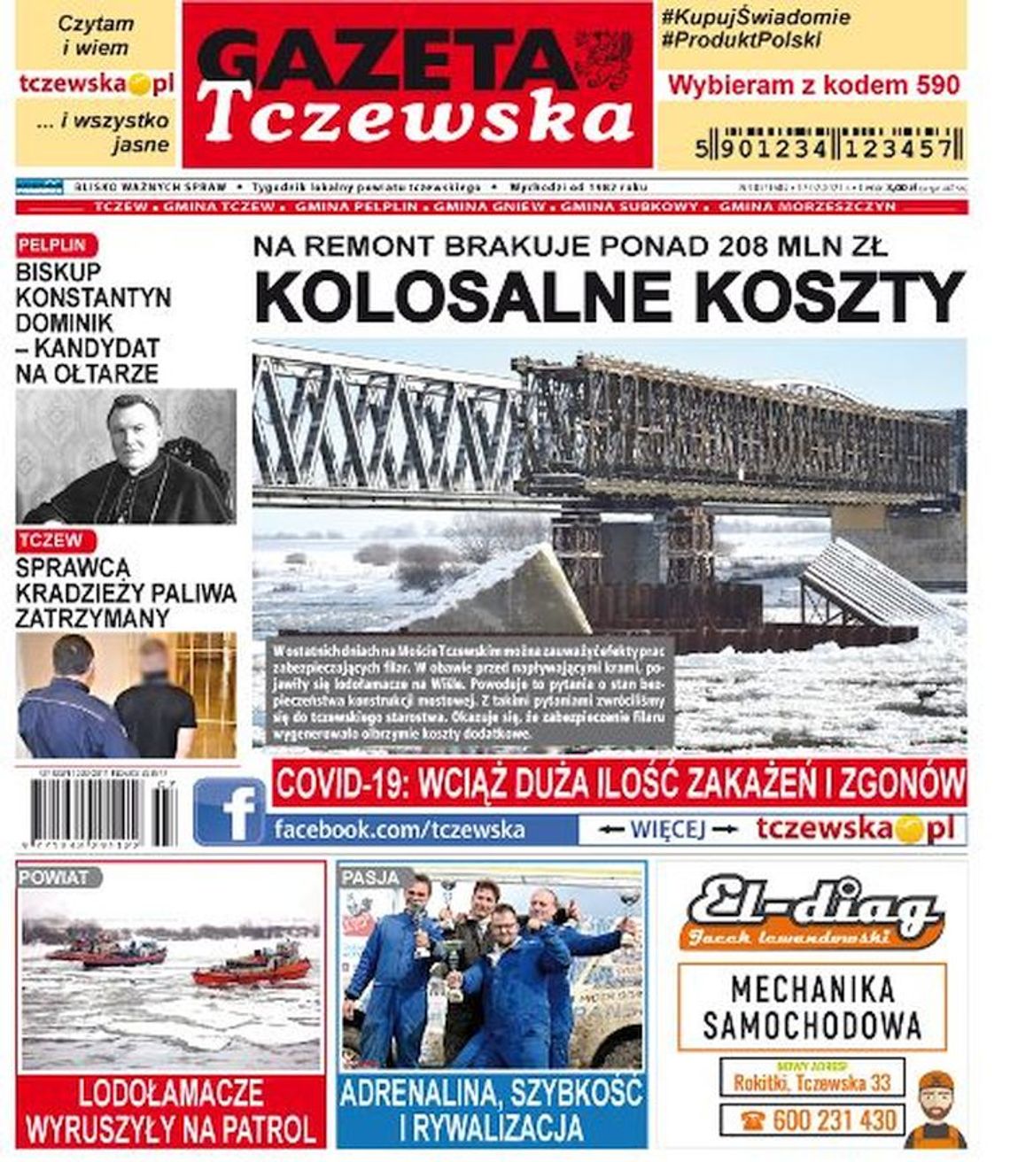 Najnowszy numer Gazety Tczewskiej już w sprzedaży! Świeże wiadomości z Tczewa i okolicznych gmin już w Twoim kiosku! Co w środku?