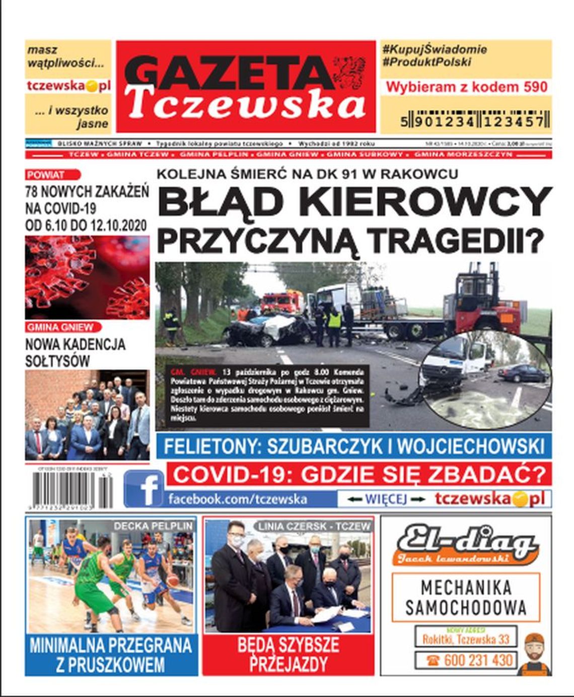 Najświeższe informacje z Tczewa i gmin naszego powiatu! Nowy  numer Gazety Tczewskiej już w sprzedaży!!! Co w środku?