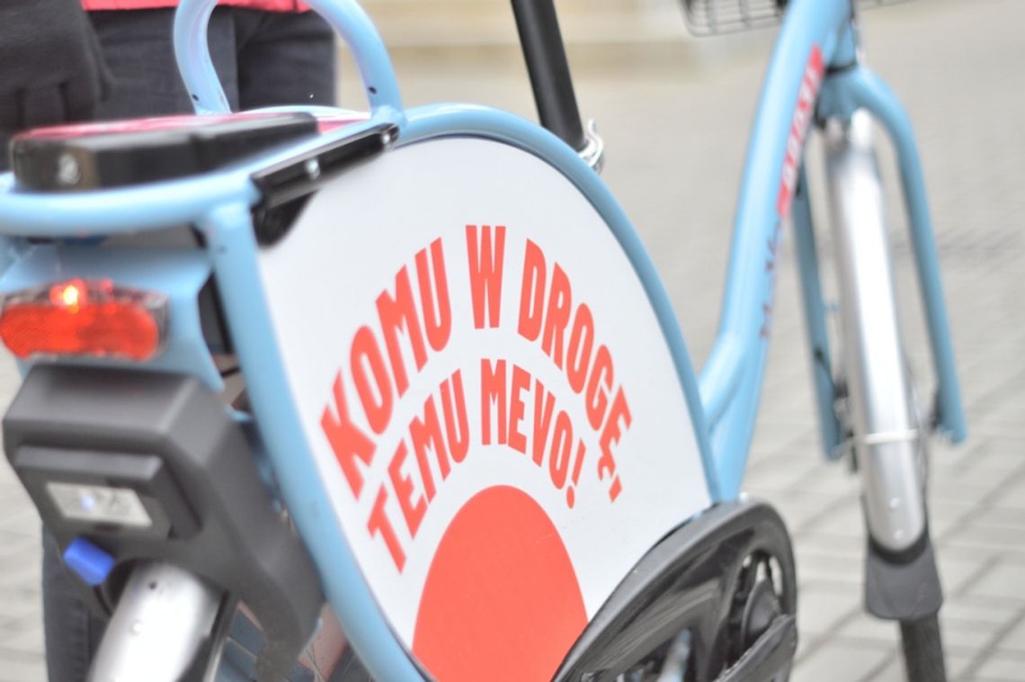 Nowe rowery Mevo  na ulicach Tczewa