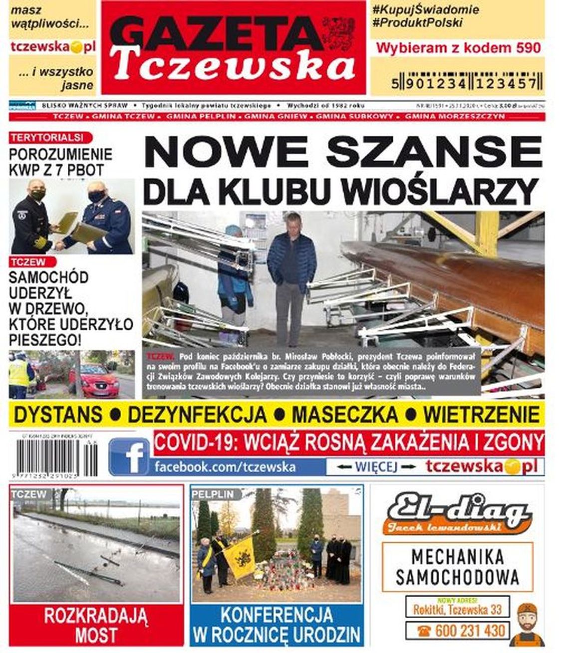 Nowy numer Gazety Tczewskiej już w sprzedaży. Najświeższe informacje z Tczewa i okolic naszego powiatu już w Twoim kiosku. Co w środku?