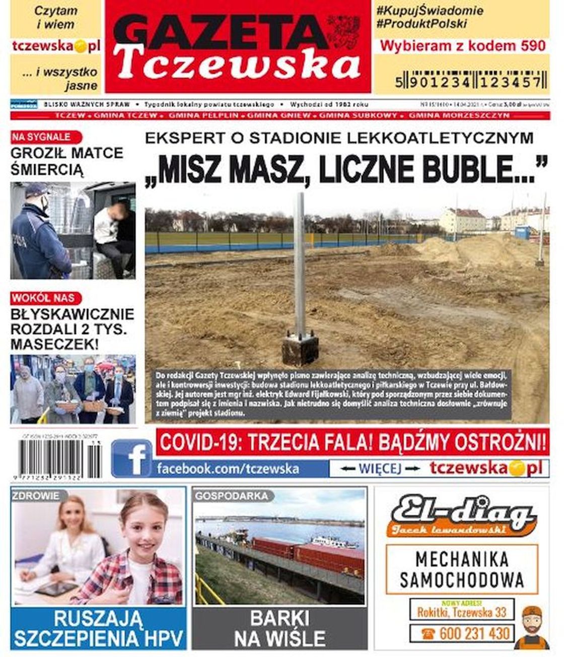 Nowy numer Gazety Tczewskiej już w sprzedaży. Najświeższe informacje z Tczewa oraz okolic naszego powiatu już w twoim kiosku. Co w środku?