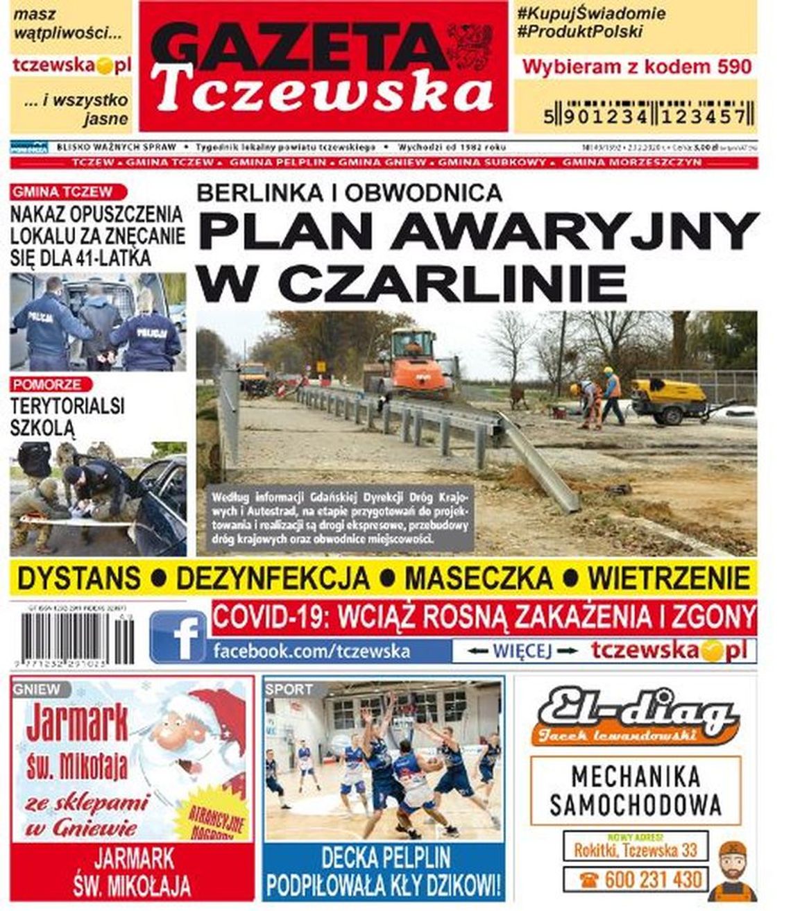 Nowy numer Gazety Tczewskiej już w sprzedaży. Świeże wiadomości z naszego miasta i gmin powiatu. O czym piszemy?