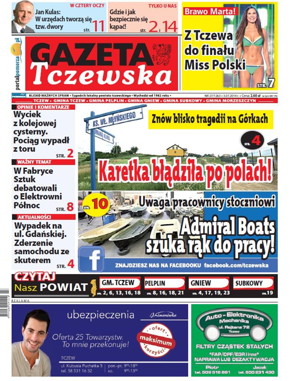 O krok od tragedii na Górkach - czytaj w Gazecie Tczewskiej! O krok od tragedii na Górkach - czytaj w Gazecie Tczewskiej!
