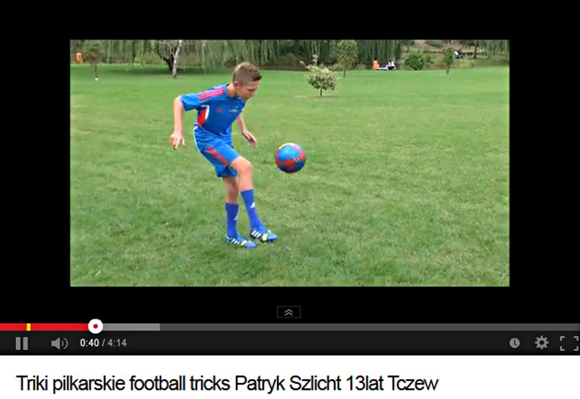Patryk Szlicht z Tczewa i triki piłkarskie Patryk Szlicht z Tczewa i triki piłkarskie