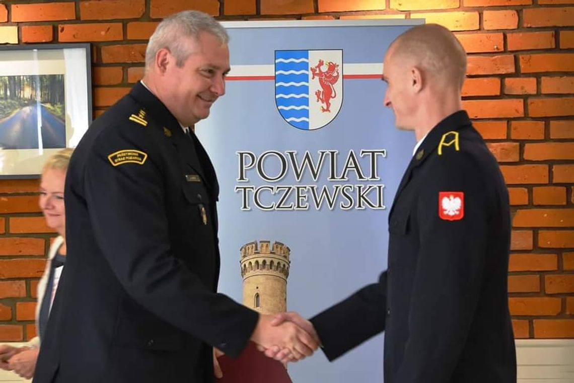 Podziękowania za bohaterską postawę strażaka z Tczewa 