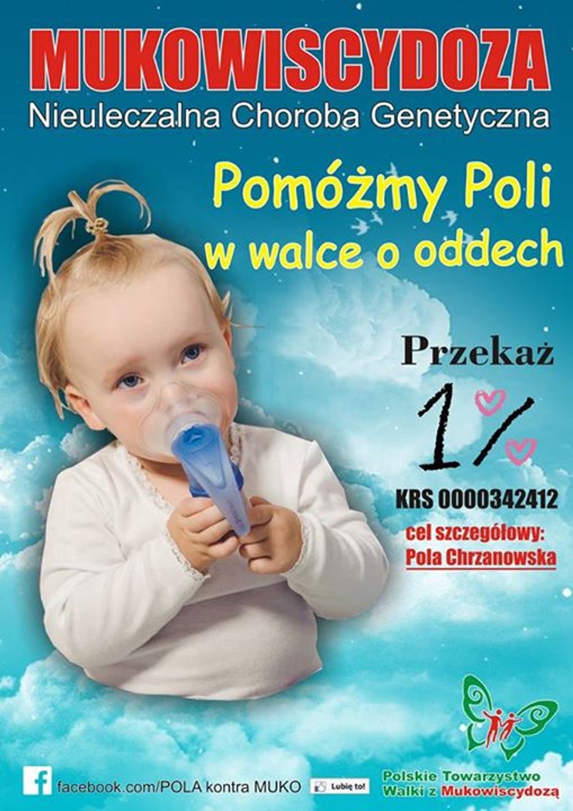 POLA kontra MUKO. Życiowa batalia 1,5-rocznej tczewianki POLA kontra MUKO. Życiowa batalia 1,5-rocznej tczewianki