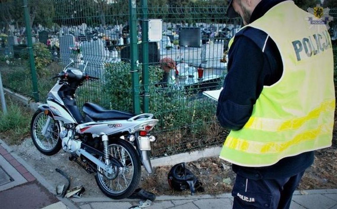 Potrącenie motocyklisty przy ul. Gdańskiej! 66-latek trafił z obrażeniami ciała do szpitala