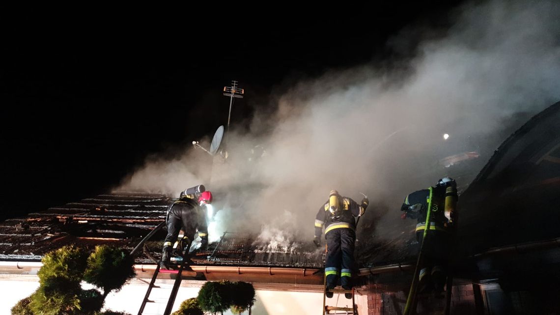 Pożar budynku mieszkalnego w Bałdowie