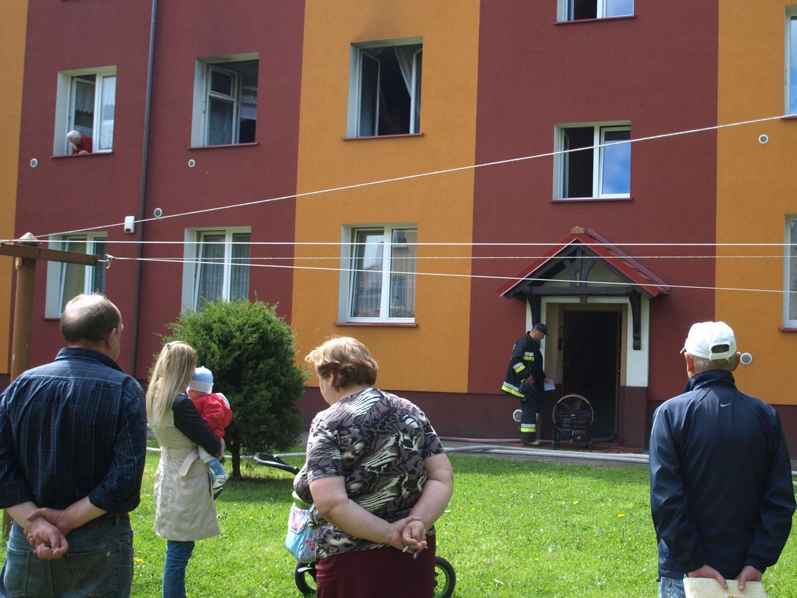 Pożar na ul. Wilczej w Tczewie. Mogło dojść do tragedii Pożar na ul. Wilczej w Tczewie. Mogło dojść do tragedii
