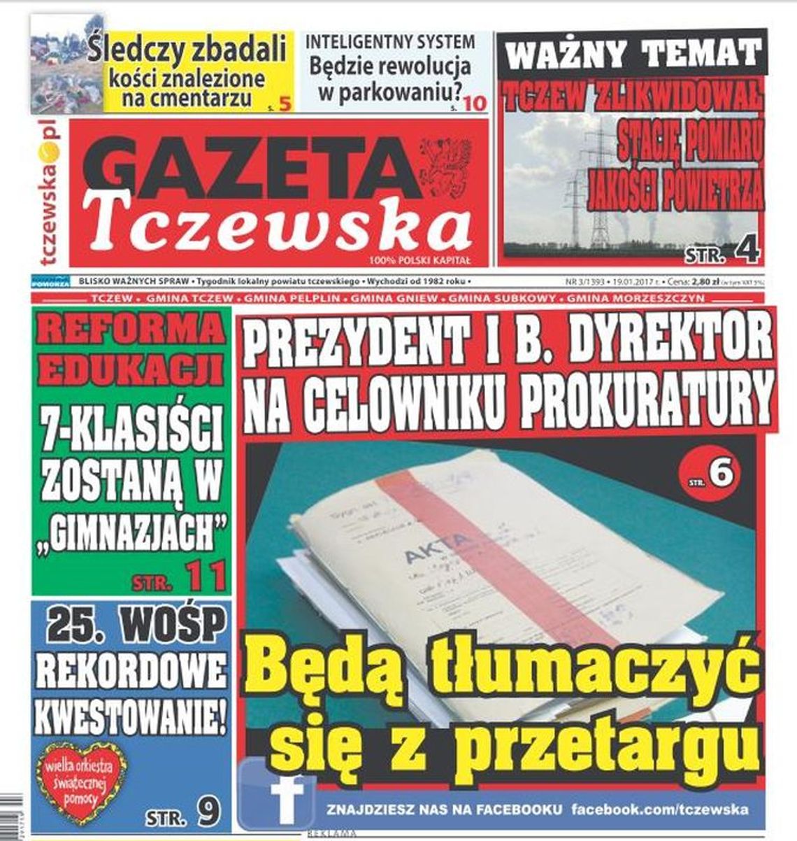 Prezydent Tczewa oraz były dyrektor ZUK na celowniku prokuratury! Czytaj GT