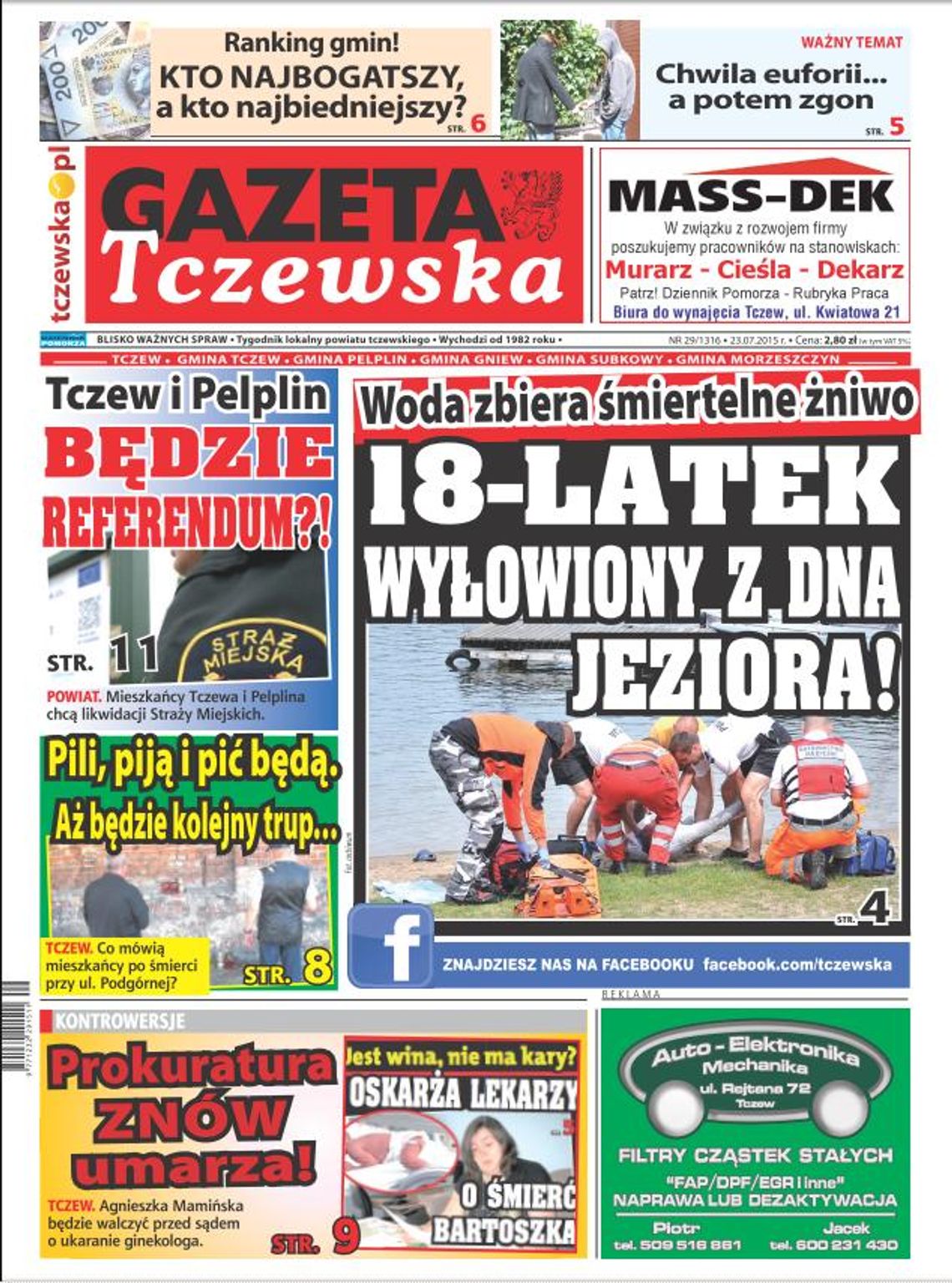 „Prokuratura znów umarza!”, „Pili, piją i pić będą&quot;, „Chwila euforii, a potem zgon”