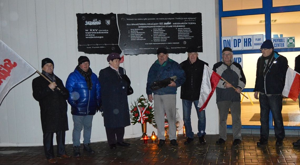 Rocznica wprowadzenia stanu wojennego. Obchody w Tczewie Rocznica wprowadzenia stanu wojennego. Obchody w Tczewie