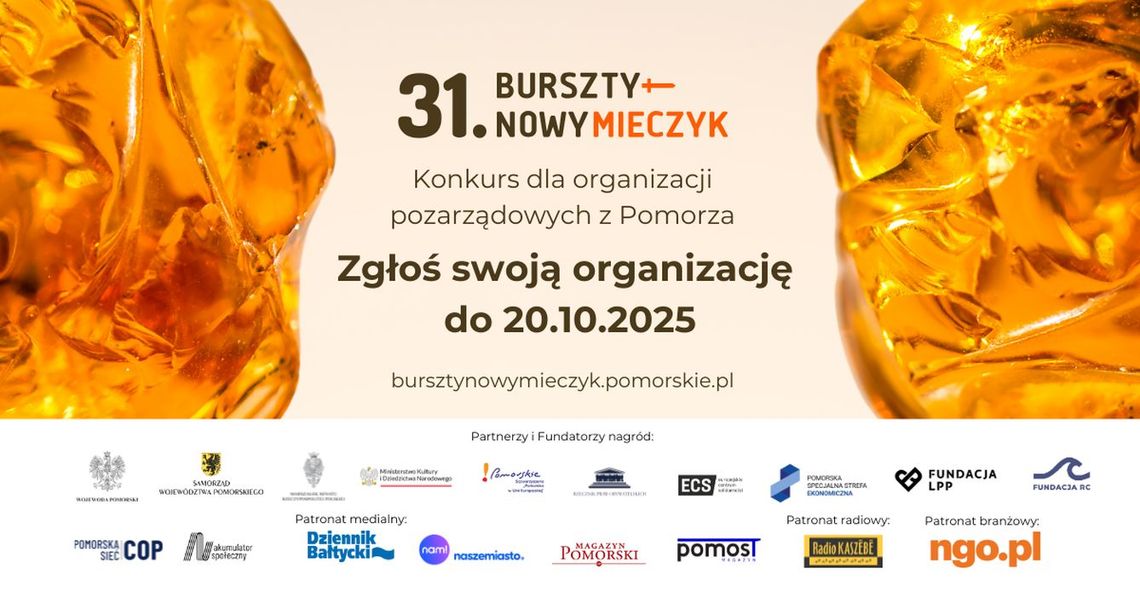 Rusza 31. edycja Konkursu Bursztynowego Mieczyka - poszukiwania „bursztynów” pomorskiego trzeciego sektora