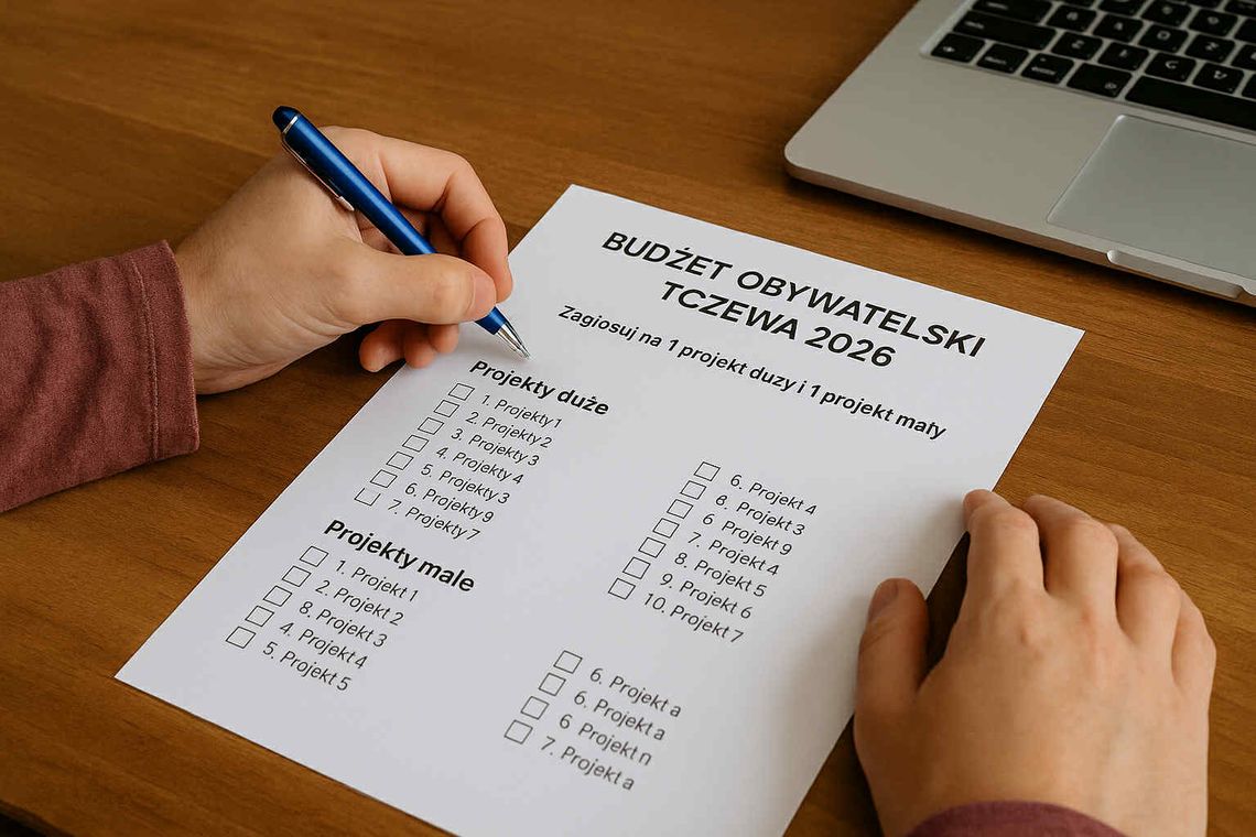 Ruszyło głosowanie na Budżet Obywatelski Tczewa 2026 Ruszyło głosowanie na Budżet Obywatelski Tczewa 2026