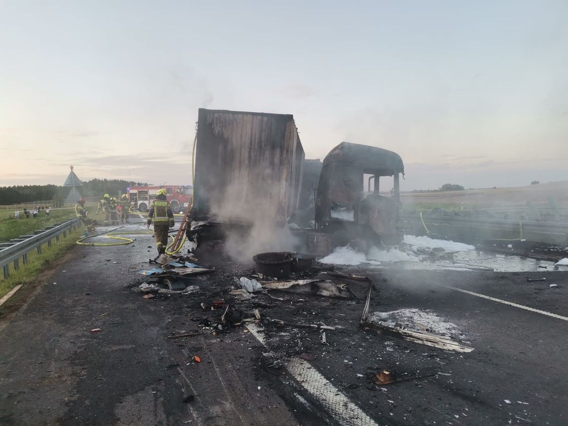 Śmiertelny wypadek na autostradzie A1 w rejonie miejscowości Rombark Śmiertelny wypadek na autostradzie A1 w rejonie miejscowości Rombark