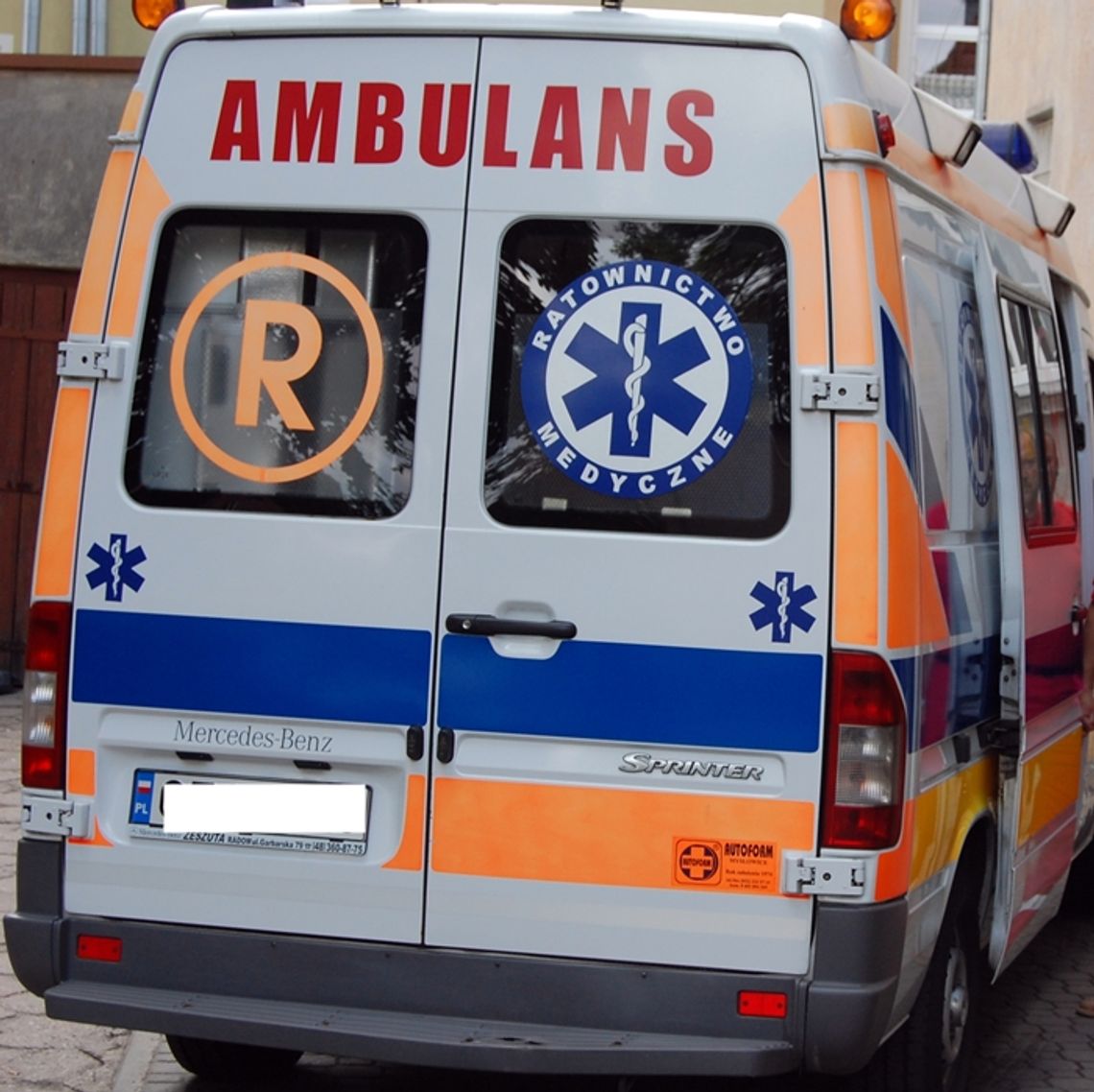 Spłonęła karetka na autostradzie