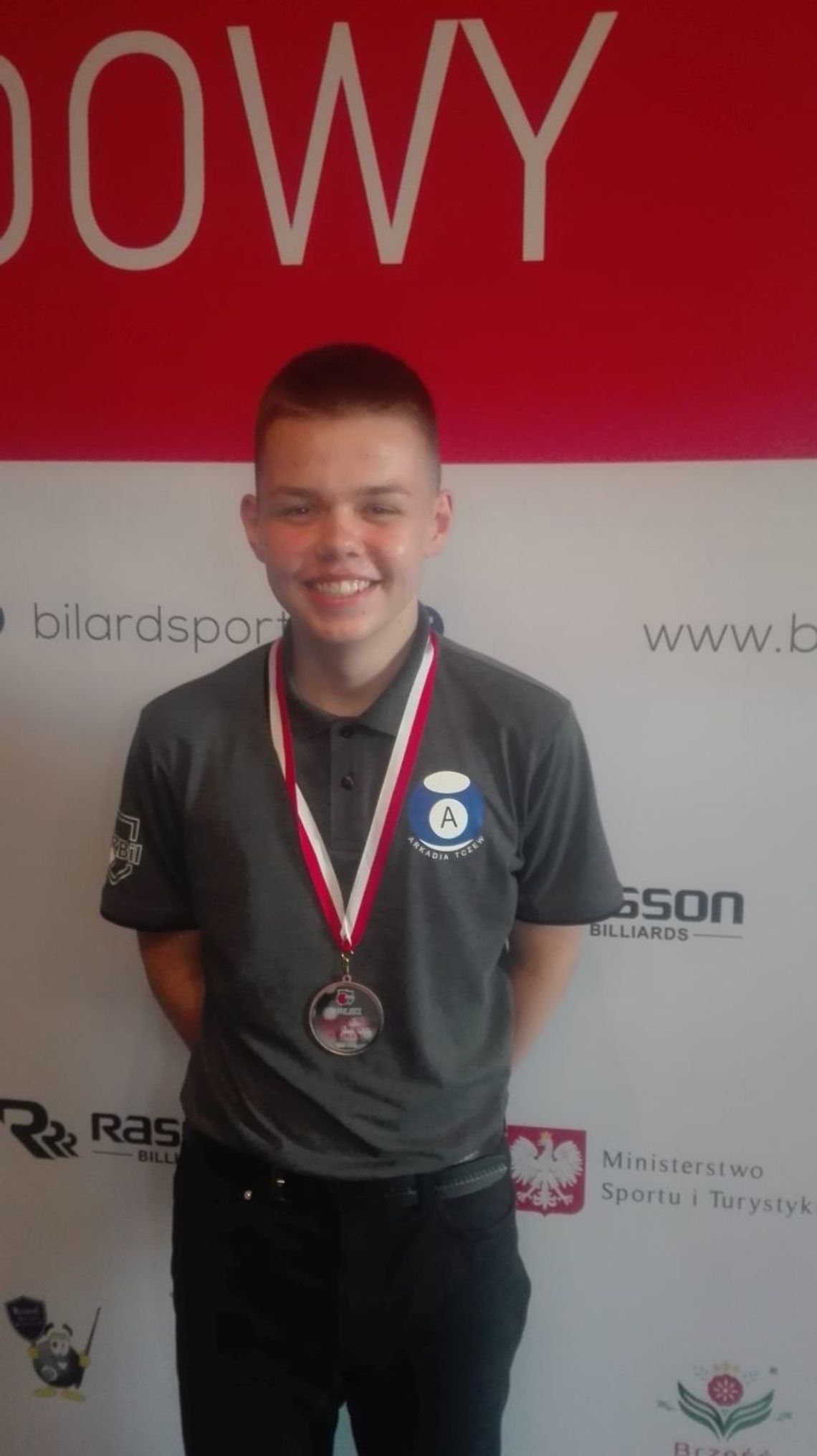 Sukces zawodnika Arkadii Tczew w Mistrzostwach Polski Juniorów w Bilard