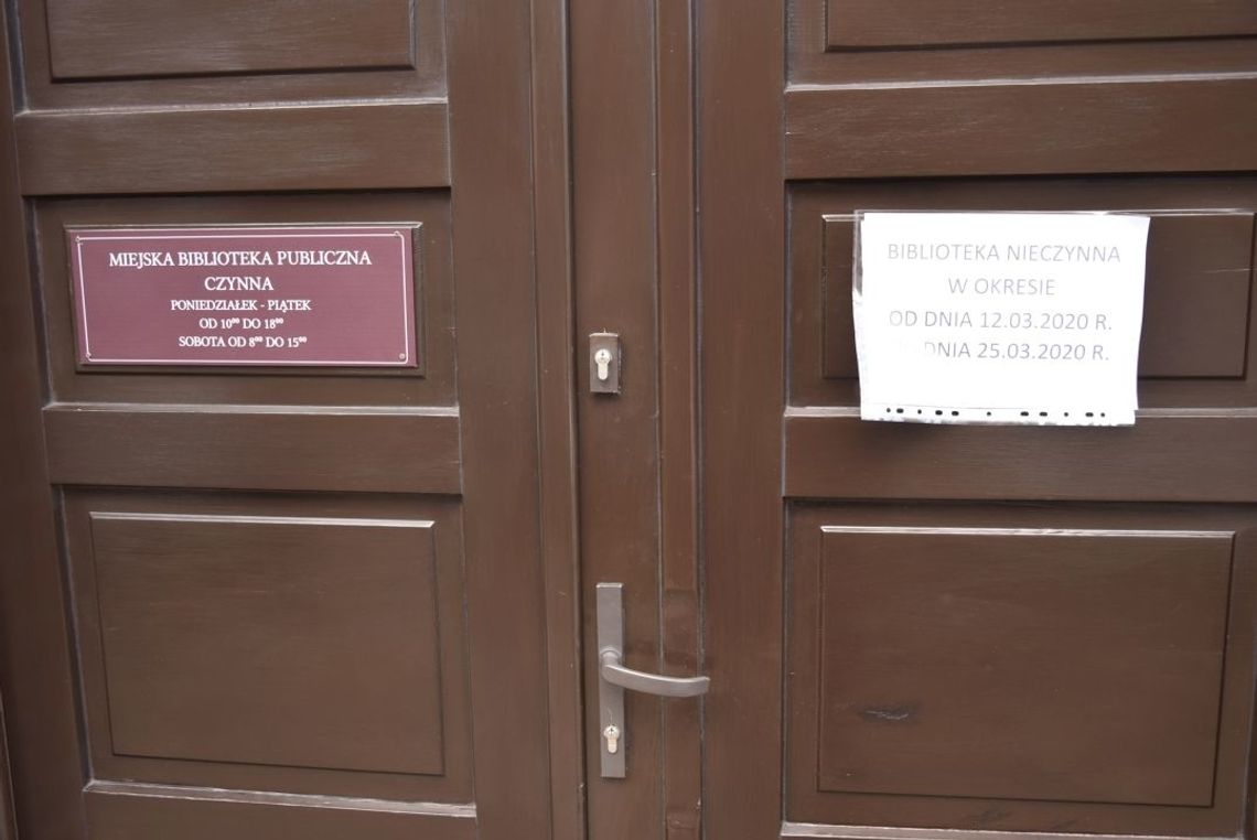 Tczewskie biblioteki zamknięte do 25 marca. Wszystkiemu winien koronawirus...