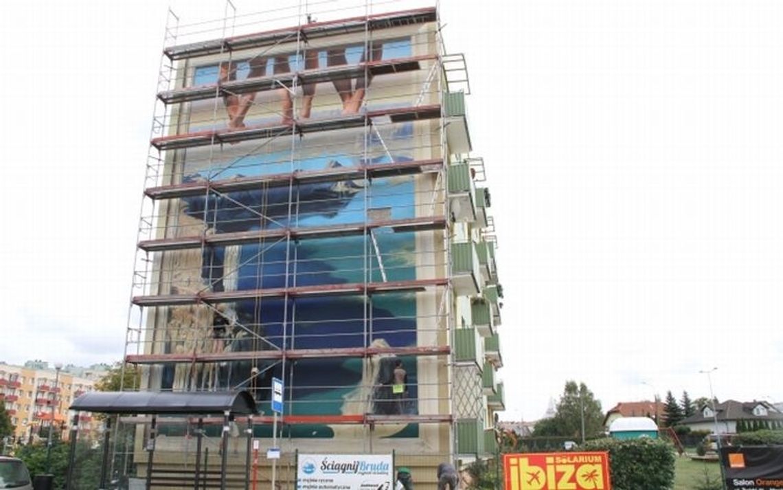 Trójwymiarowy mural przy ul. Armii Krajowej gotowy jeszcze tym tygodniu? 