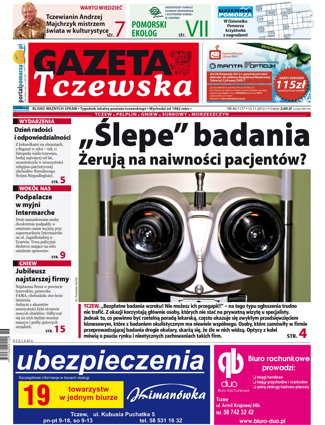 Tylko w „Gazecie Tczewskiej”!