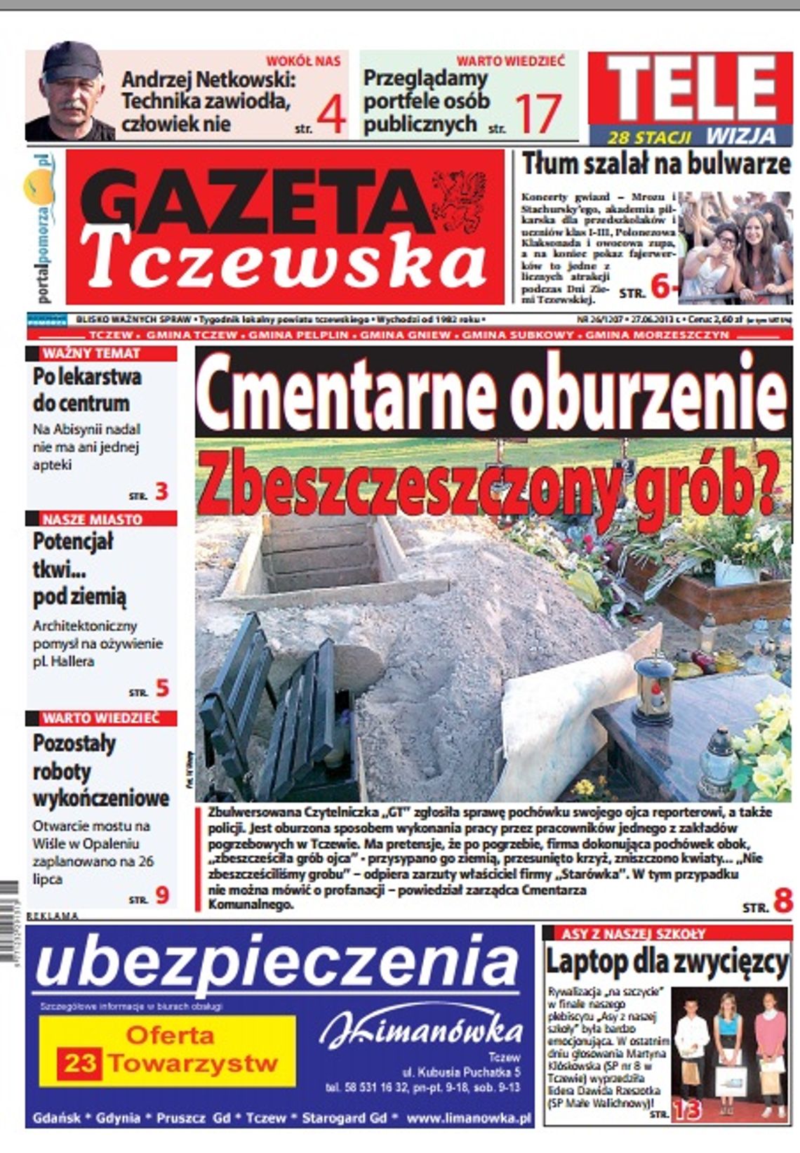 Tylko w „Gazecie Tczewskiej”! Tylko w „Gazecie Tczewskiej”!