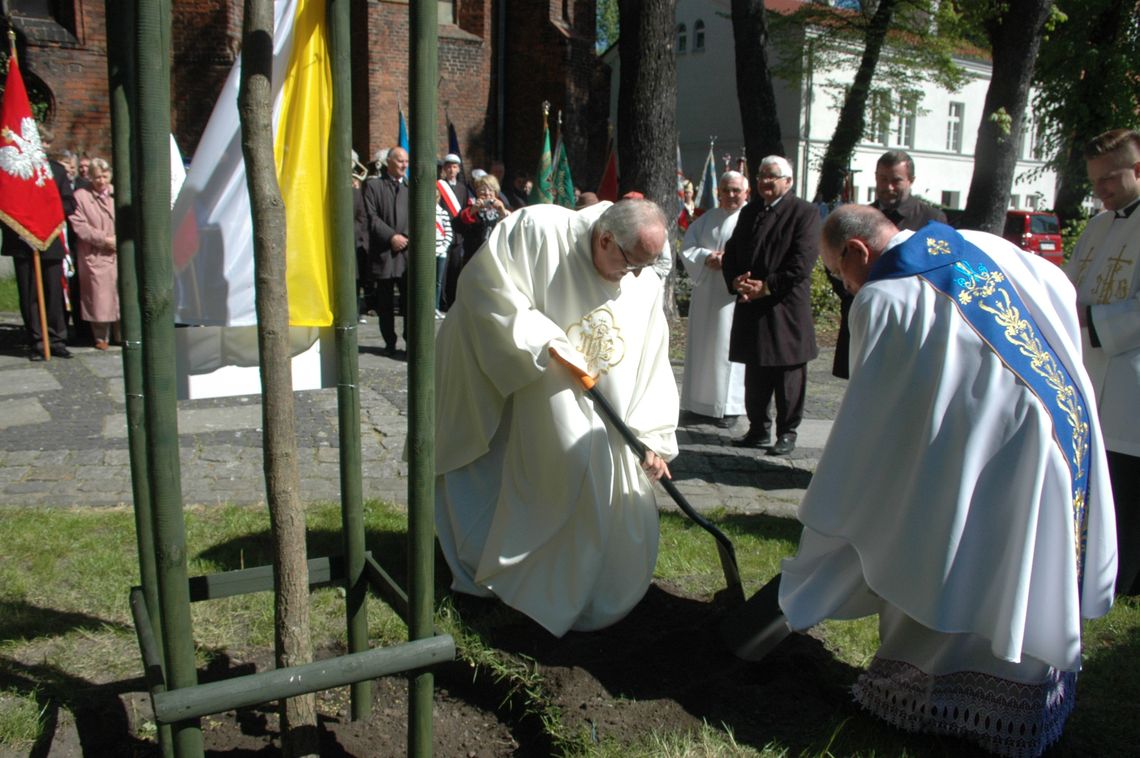Uhonorowano Jana Pawła II - Dąb dla Wielkiego Polaka Uhonorowano Jana Pawła II - Dąb dla Wielkiego Polaka